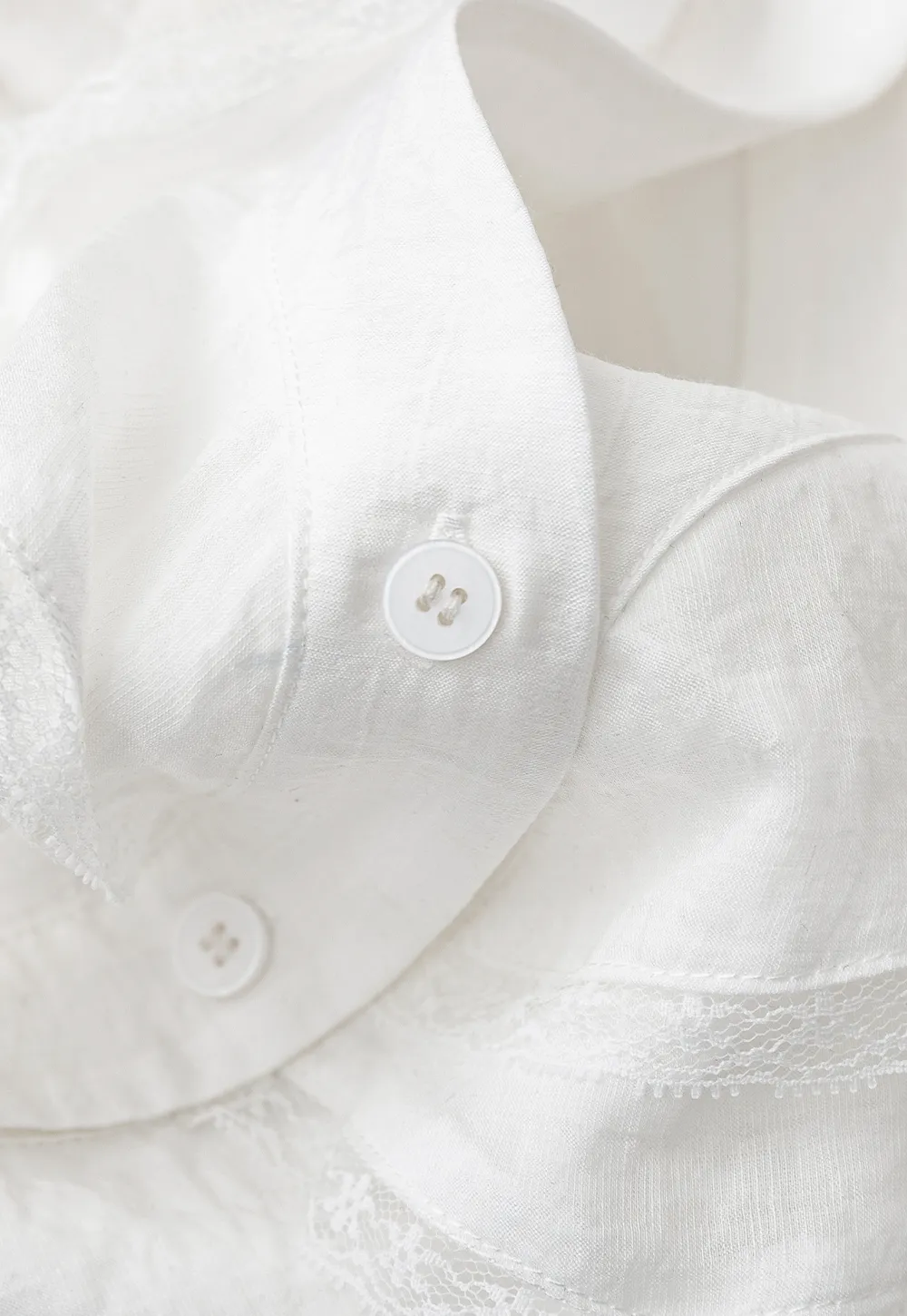 Ruffled Cap Sleeve V Neck Button Front Shirt