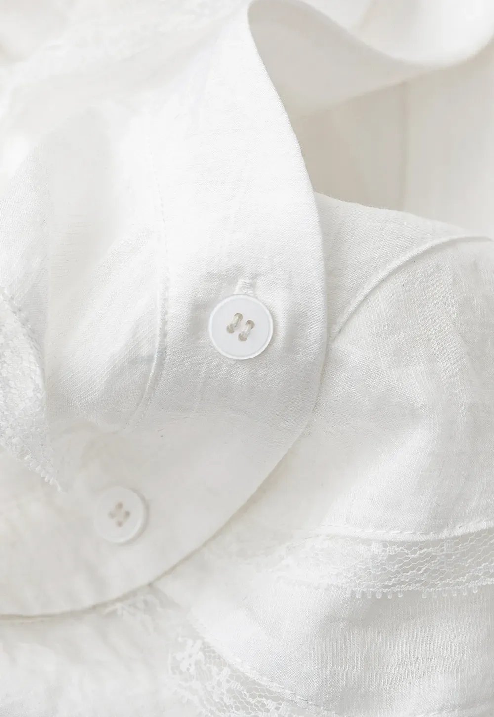 Ruffled Cap Sleeve V Neck Button Front Shirt