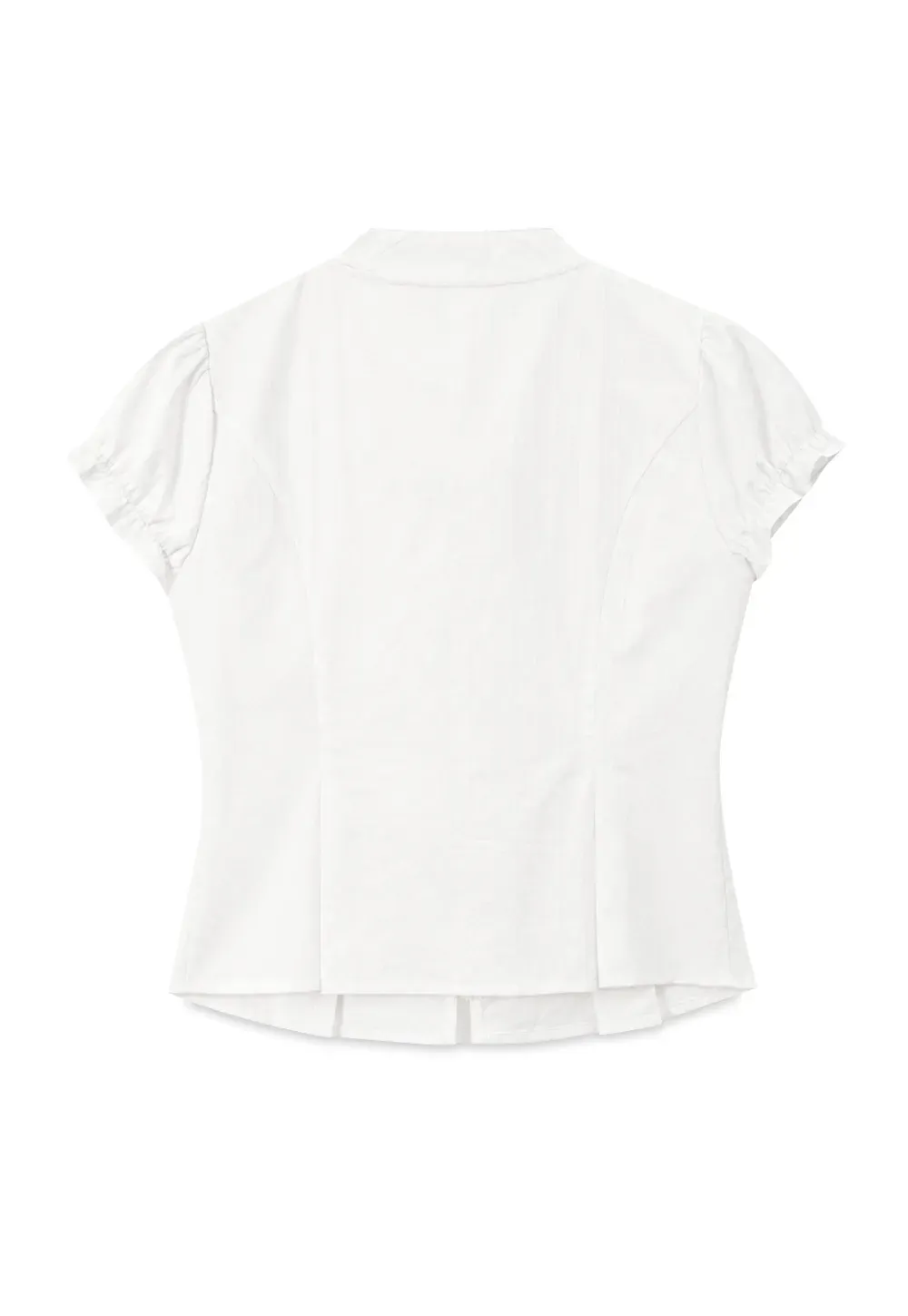 Ruffled Sleeve Bow Front Shirt