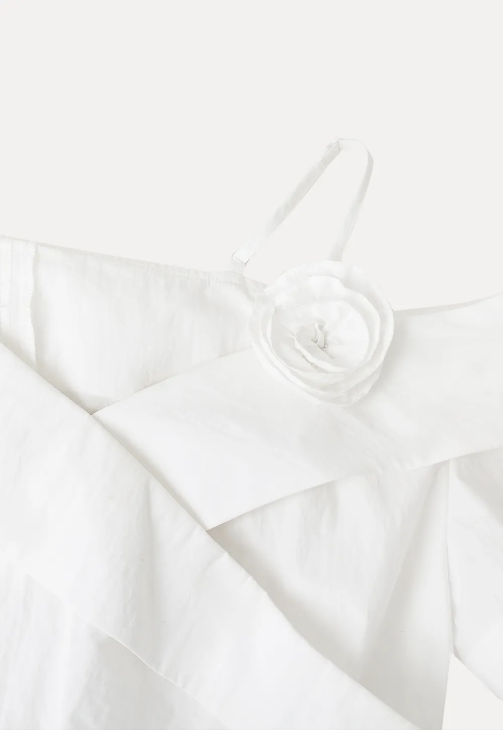 Asymmetrical Draped One Shoulder Short Sleeve Shirt