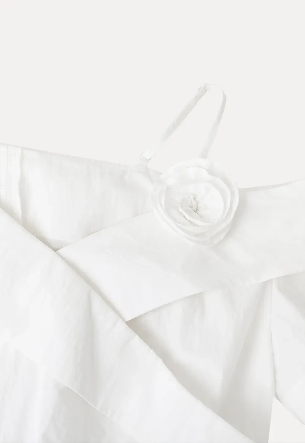 Asymmetrical Draped One Shoulder Short Sleeve Shirt