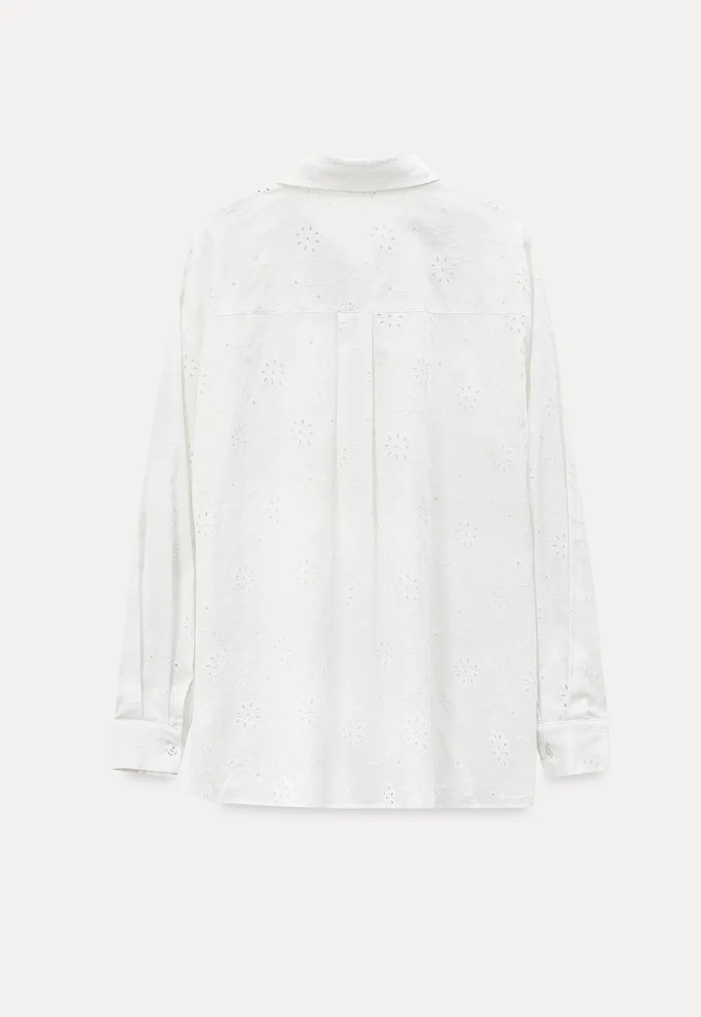 Eyelet Embroidered Button Down Shirt