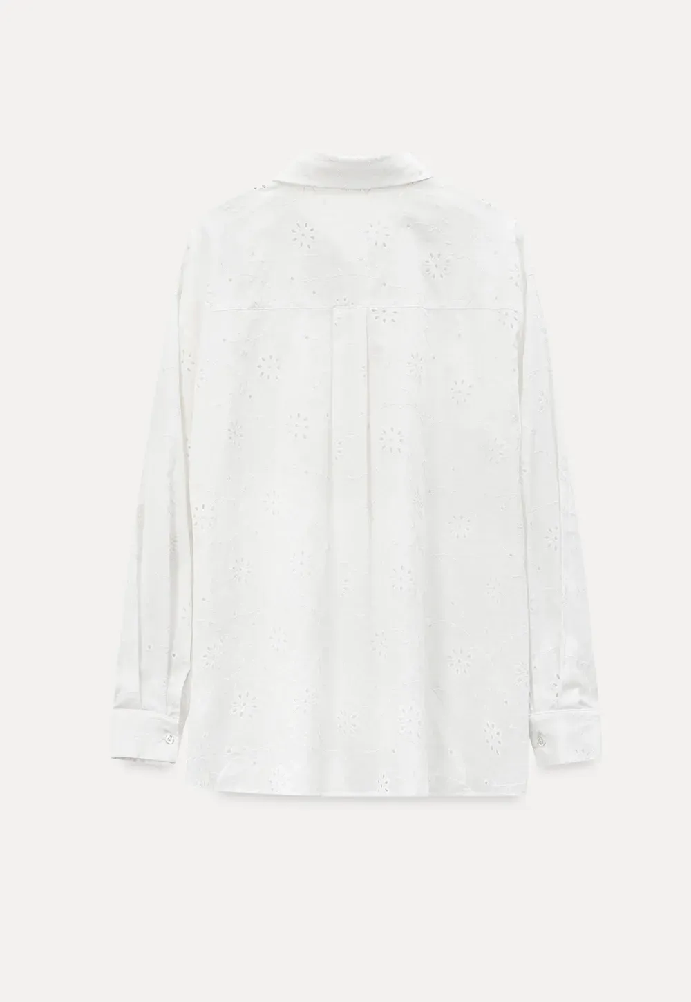 Eyelet Embroidered Button Down Shirt