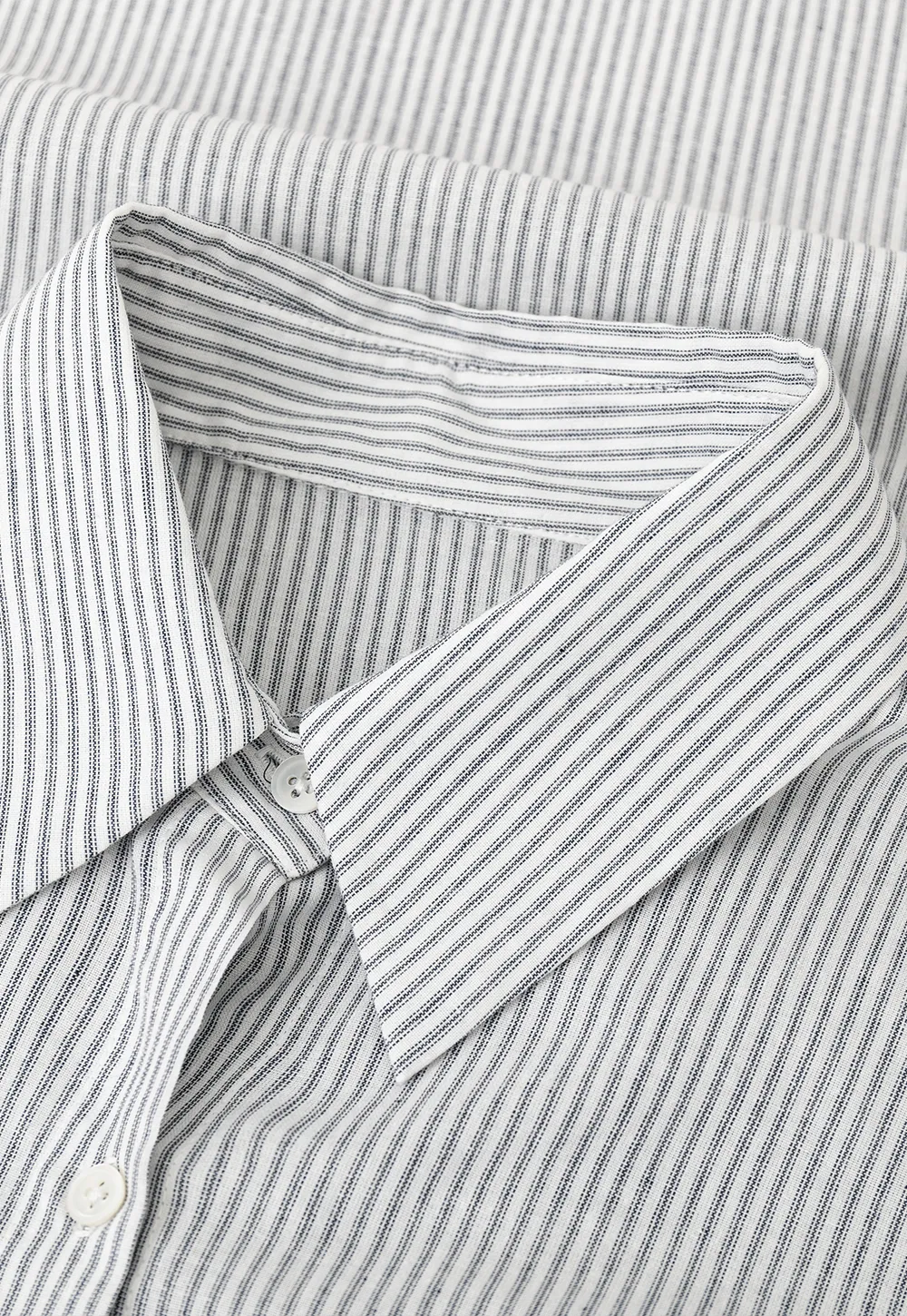 Oversized Striped Button Down Shirt