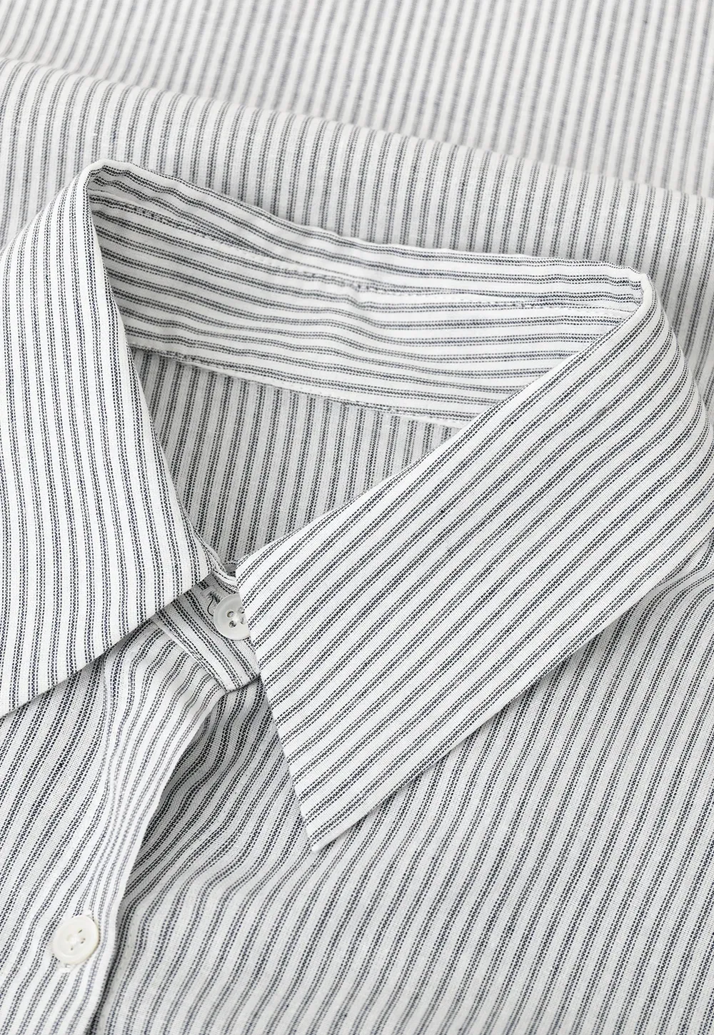 Oversized Striped Button Down Shirt