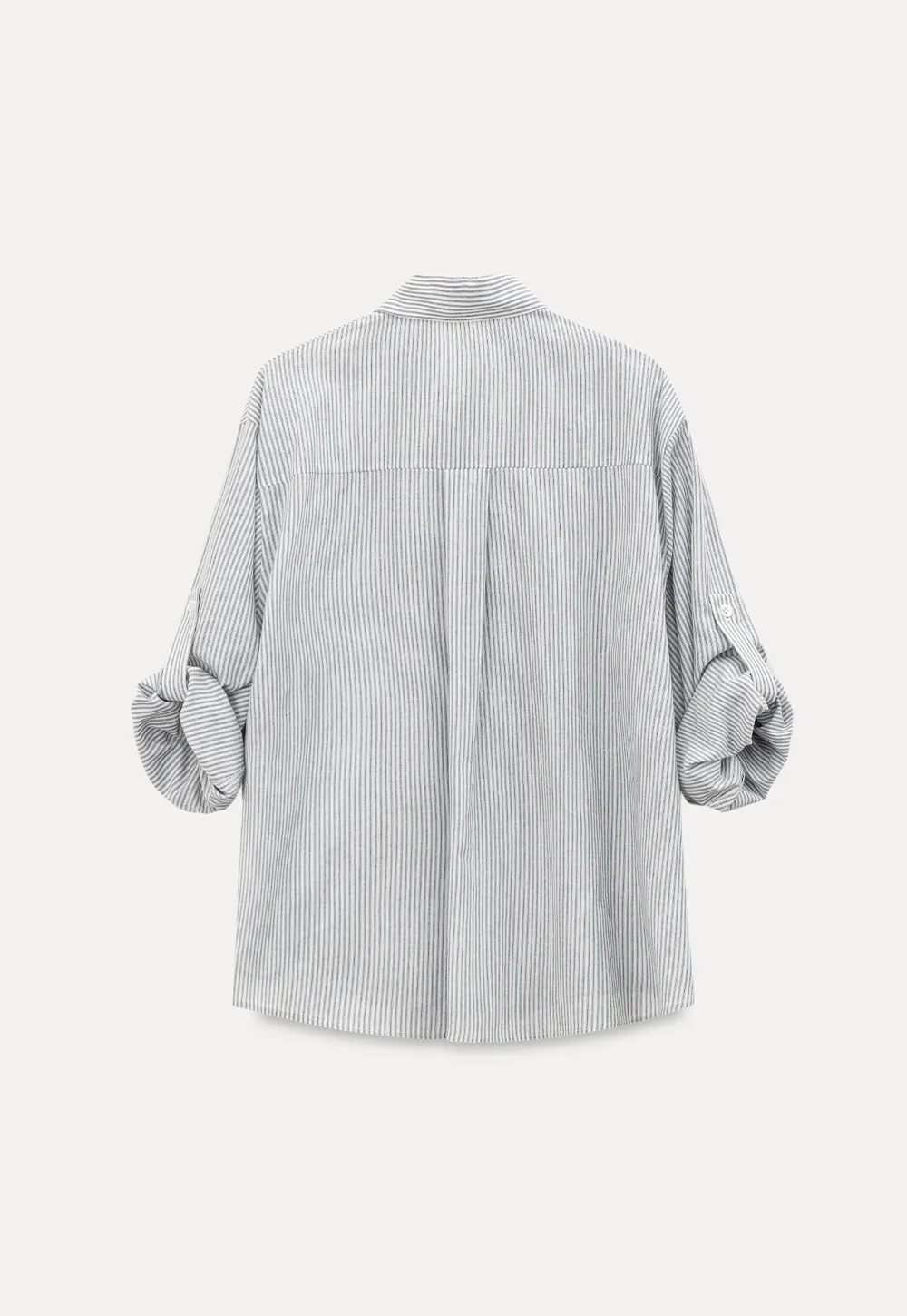 Oversized Striped Button Down Shirt