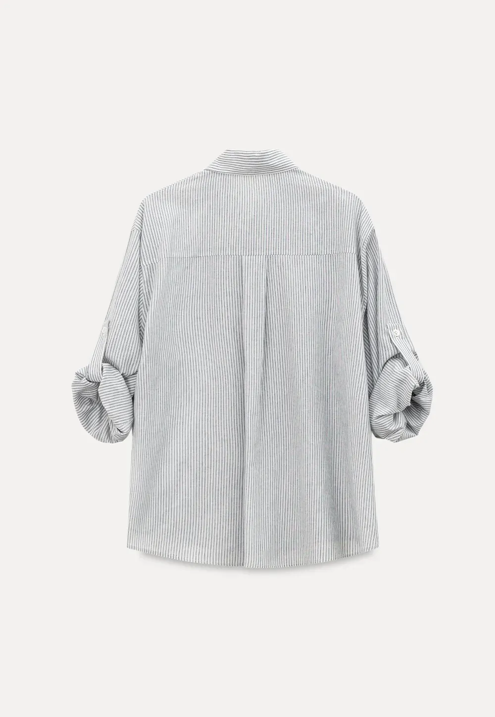 Oversized Striped Button Down Shirt