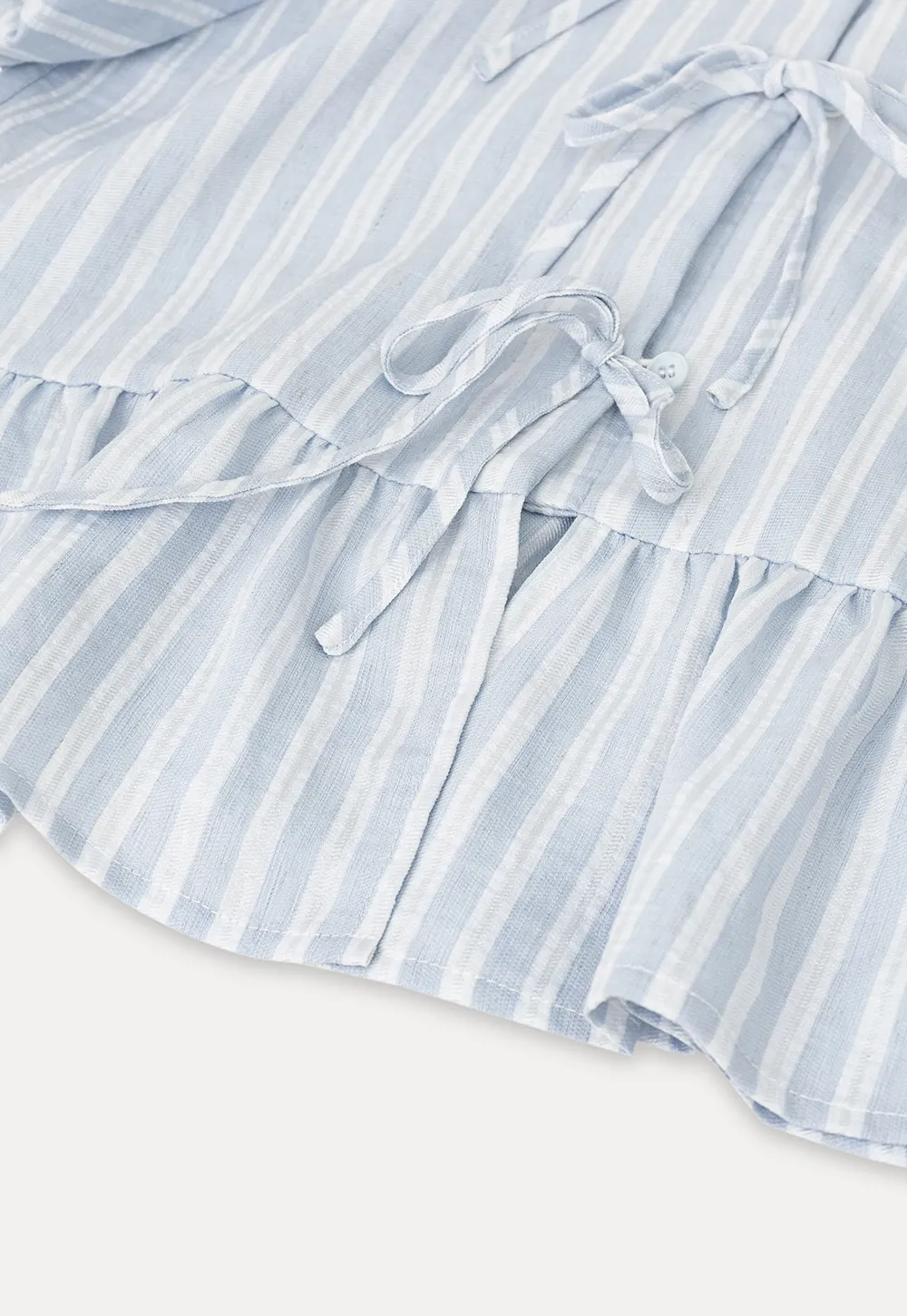 Puff Sleeve Ruched Front Shirt