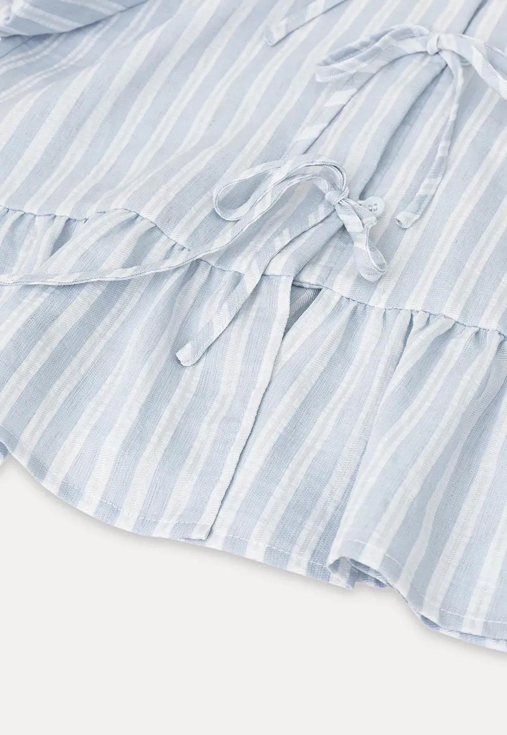 Puff Sleeve Ruched Front Shirt