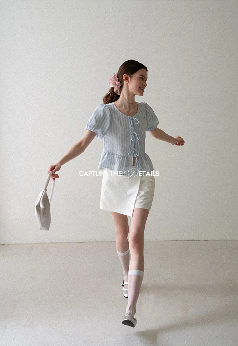 Puff Sleeve Ruched Front Shirt