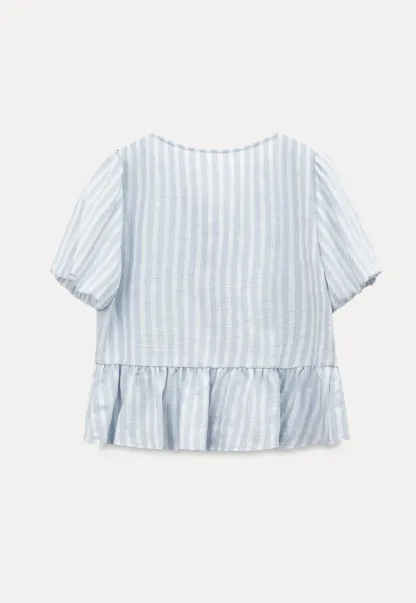Puff Sleeve Ruched Front Shirt