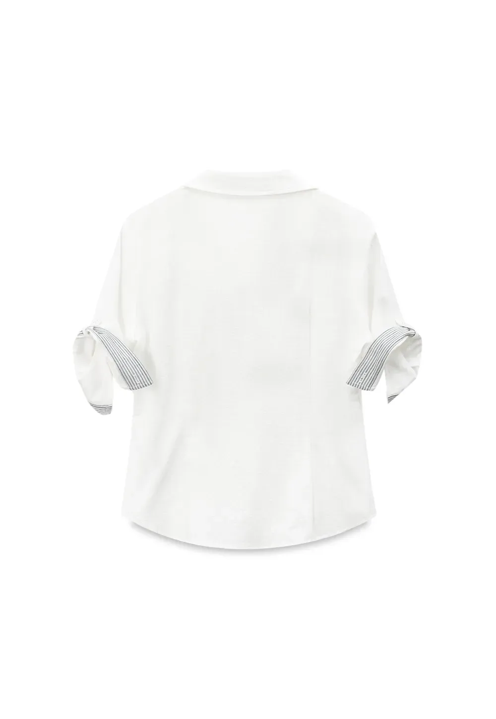 Cuffed Sleeve Button Down Shirt with Chest Pockets