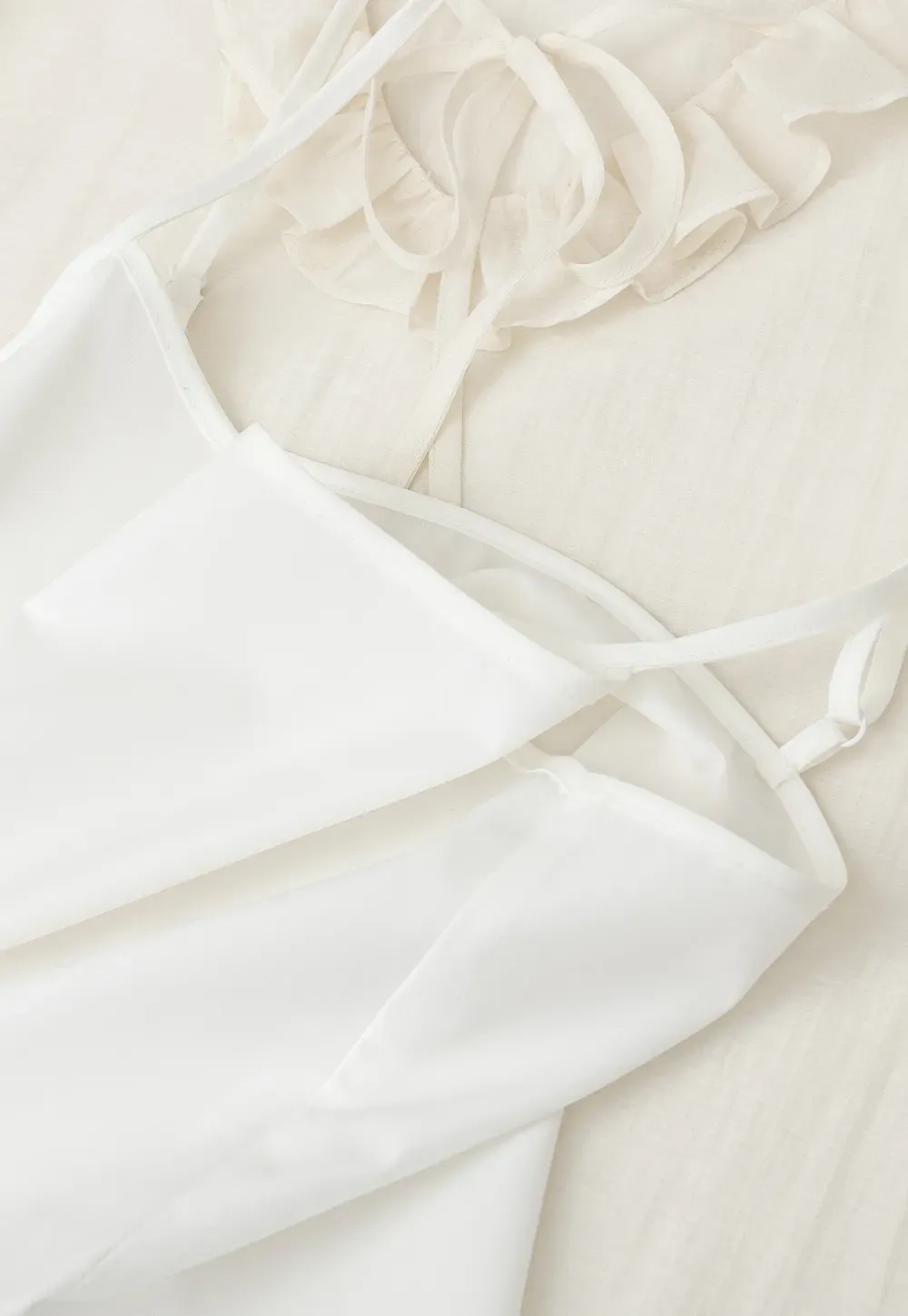 Ruffled Collar Lace Trim Long Sleeve Shirt