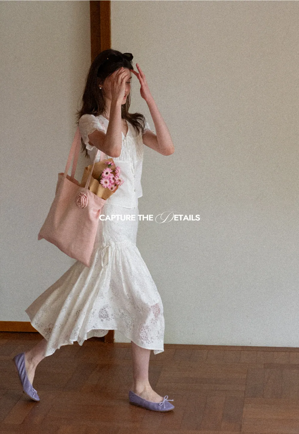 V Neck Drawstring Detail Short Sleeve Shirt