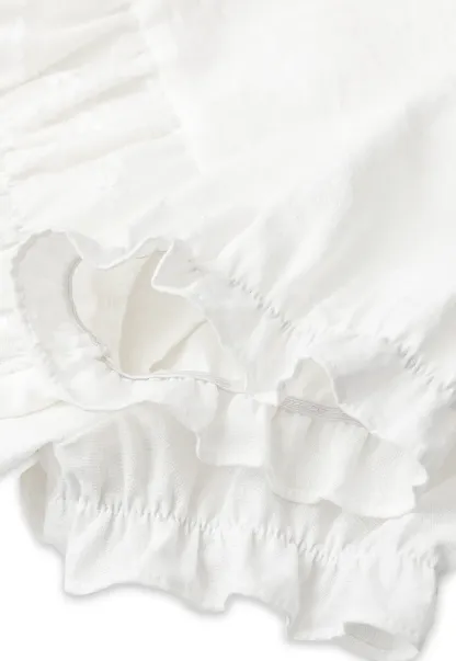 V Neck Drawstring Detail Short Sleeve Shirt
