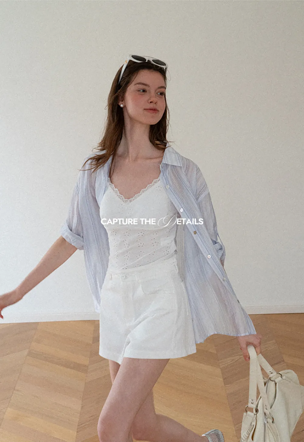 Oversized Striped Button Down Shirt