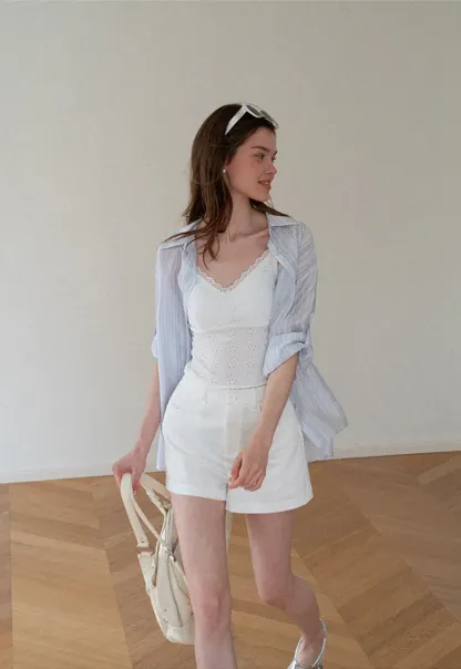 Oversized Striped Button Down Shirt