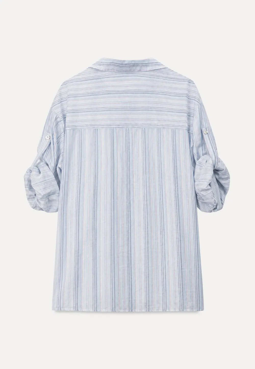 Oversized Striped Button Down Shirt