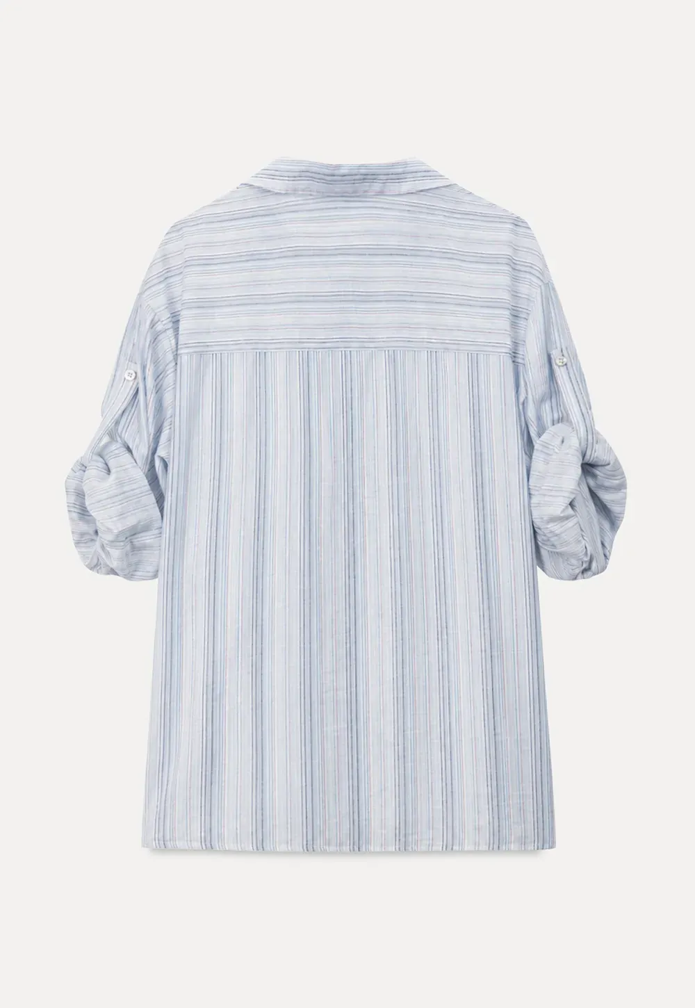 Oversized Striped Button Down Shirt
