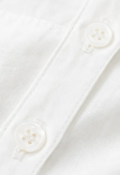 Lace Trimmed Button Down Shirt