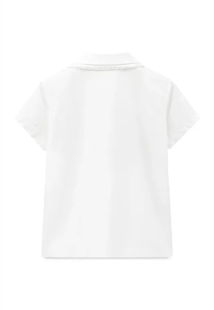 Pleated Collar Short Sleeve Shirt