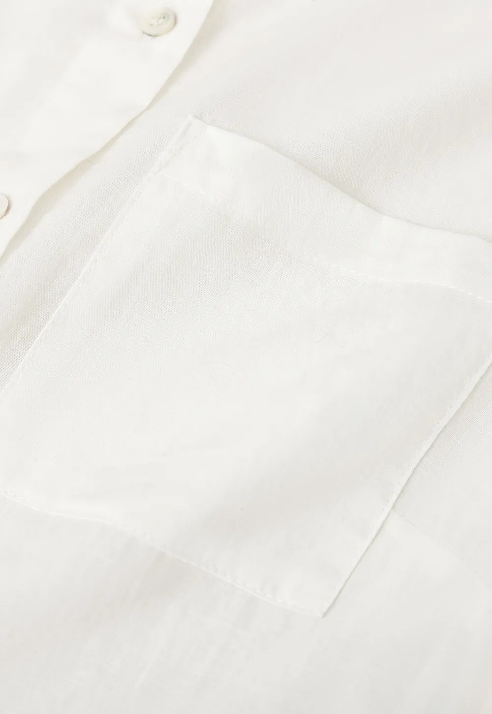 Cropped Collar Short Sleeve Shirt