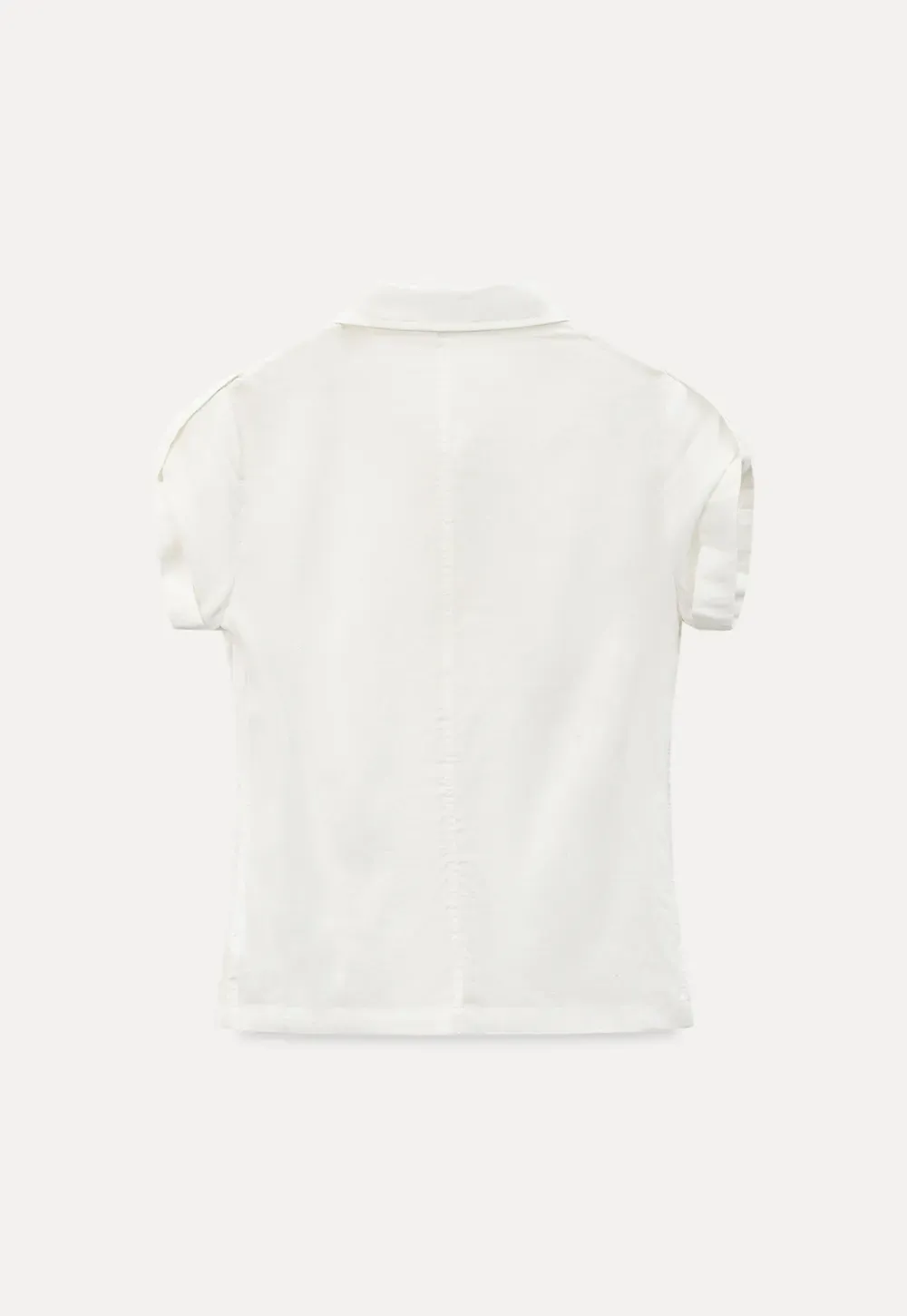 Cropped Collar Short Sleeve Shirt