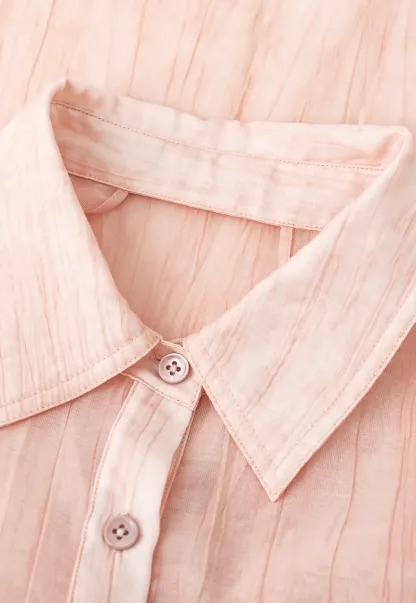 Sheer Back Tie Detail Shirt