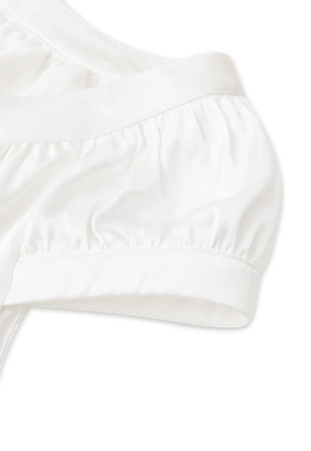 Puffed Sleeve Button Front Blouse