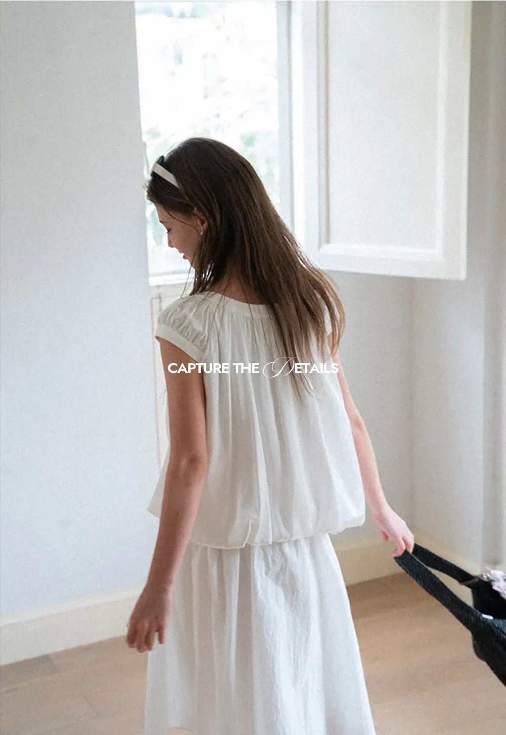 Puffed Sleeve Button Front Blouse