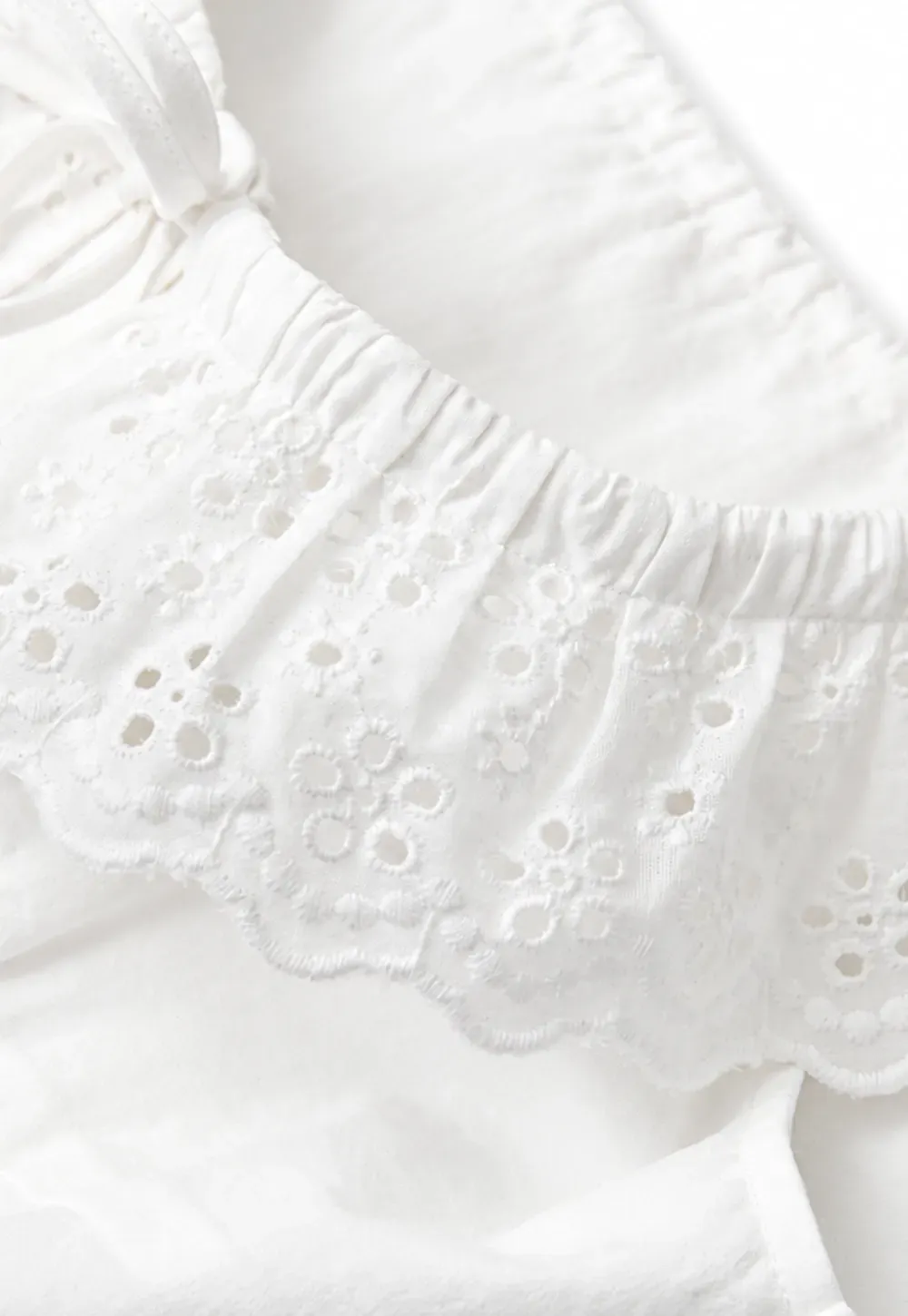 Lace Trim Ruffled Sleeve Corset Top Shirt