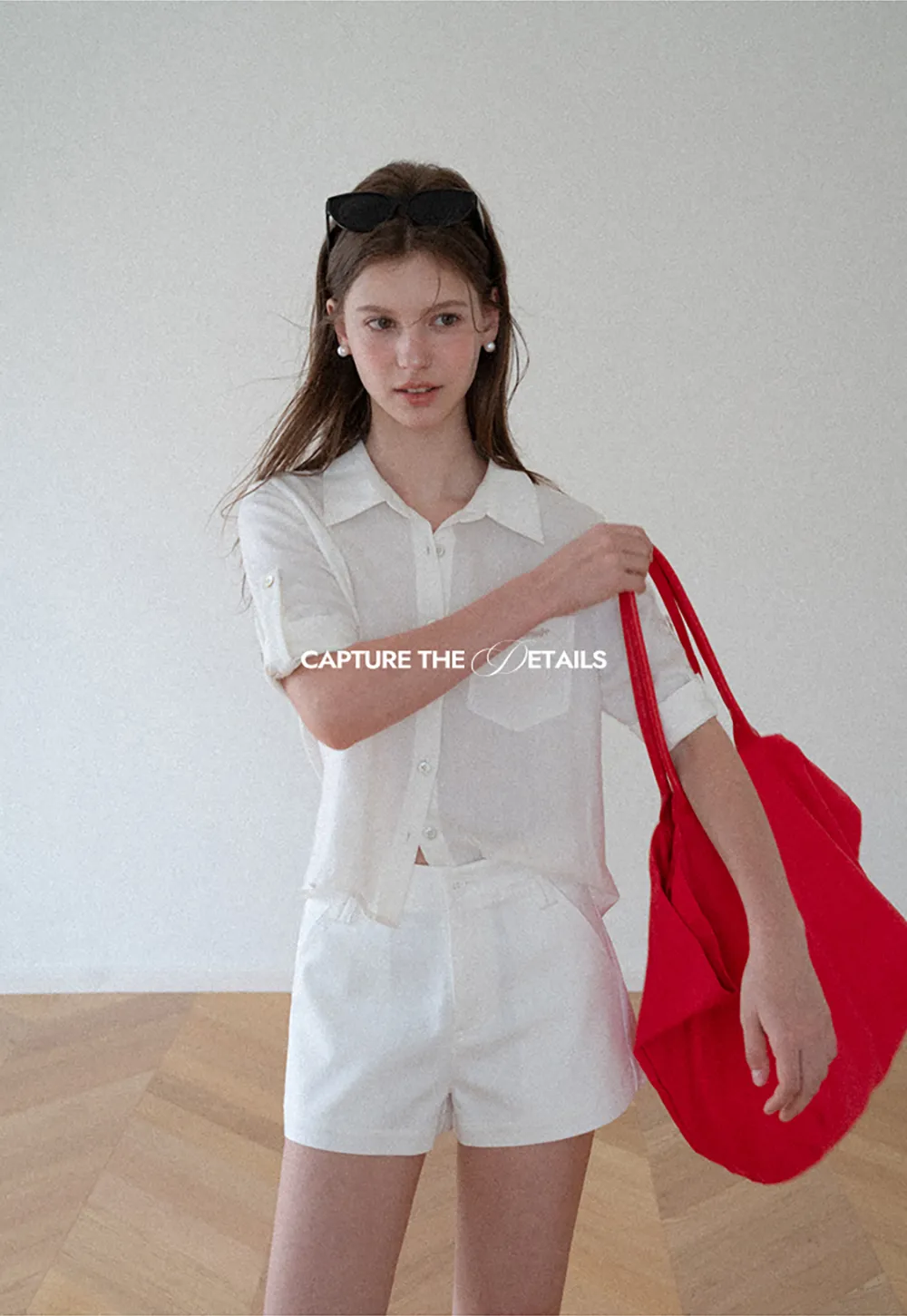 Short Sleeve Button Down Shirt with Roll Up Cuffs