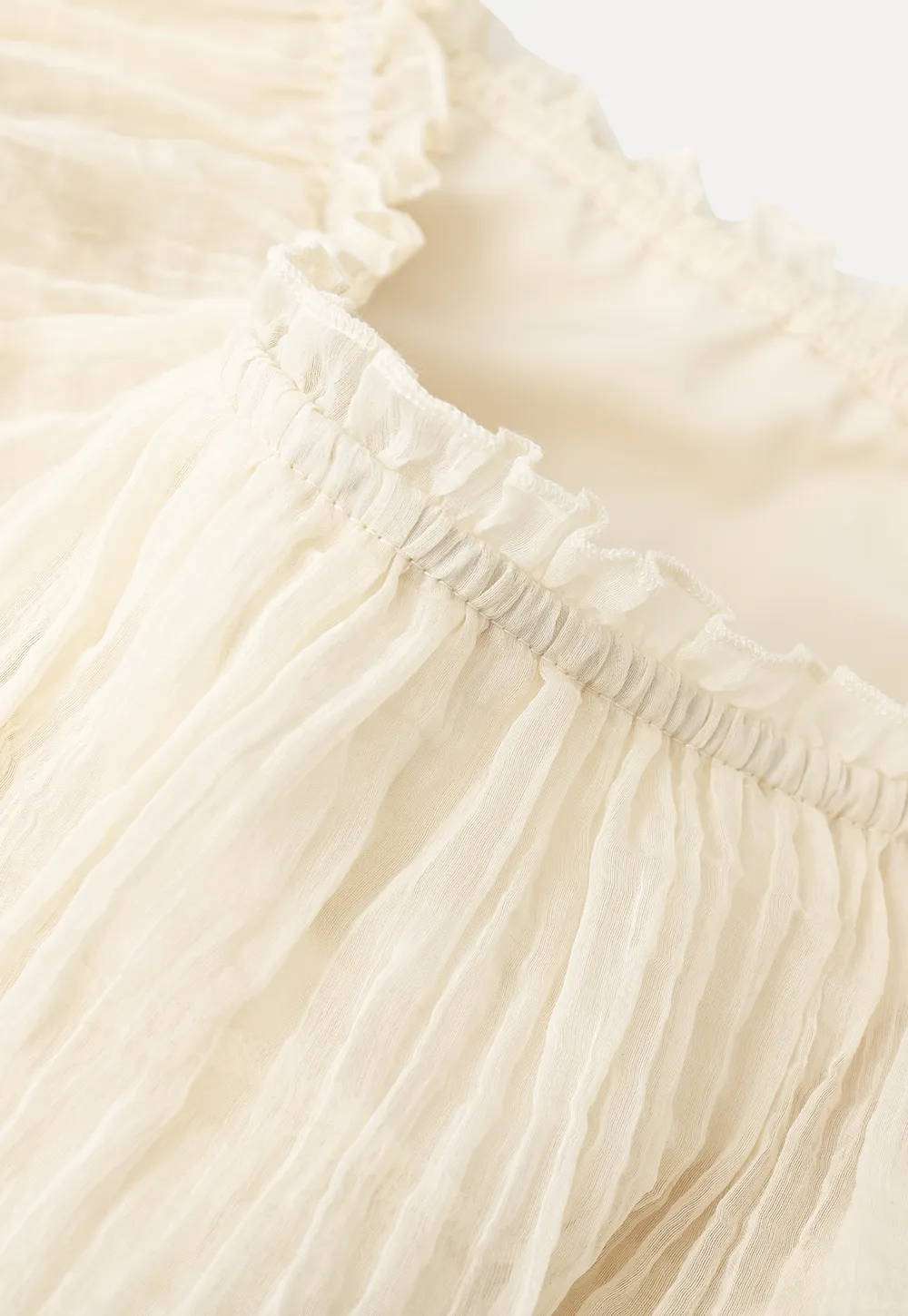 Stufen-Rüschen-Off-Shoulder-Top
