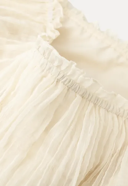 Stufen-Rüschen-Off-Shoulder-Top