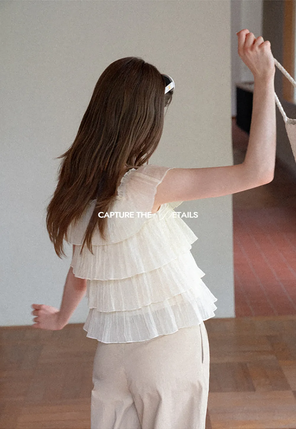 Stufen-Rüschen-Off-Shoulder-Top