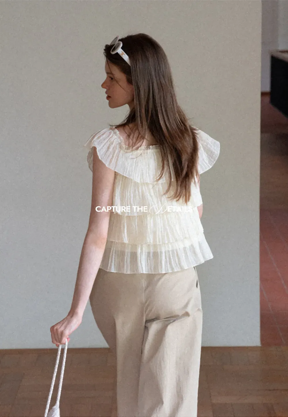 Stufen-Rüschen-Off-Shoulder-Top
