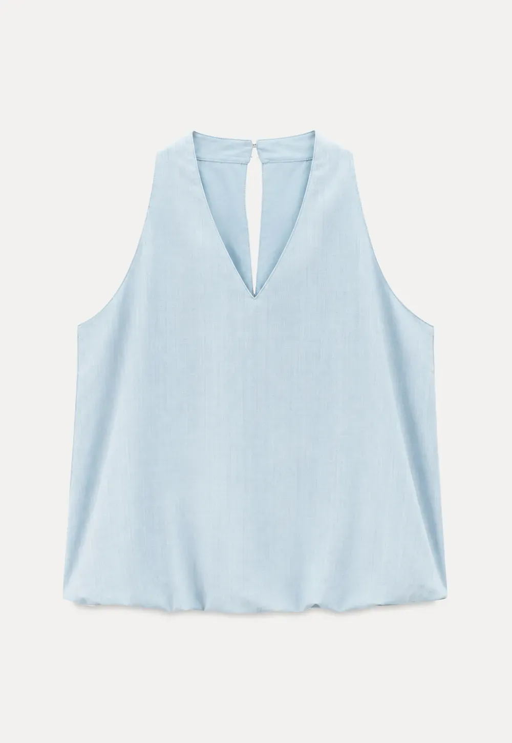V Neck Sleeveless Halter Top
