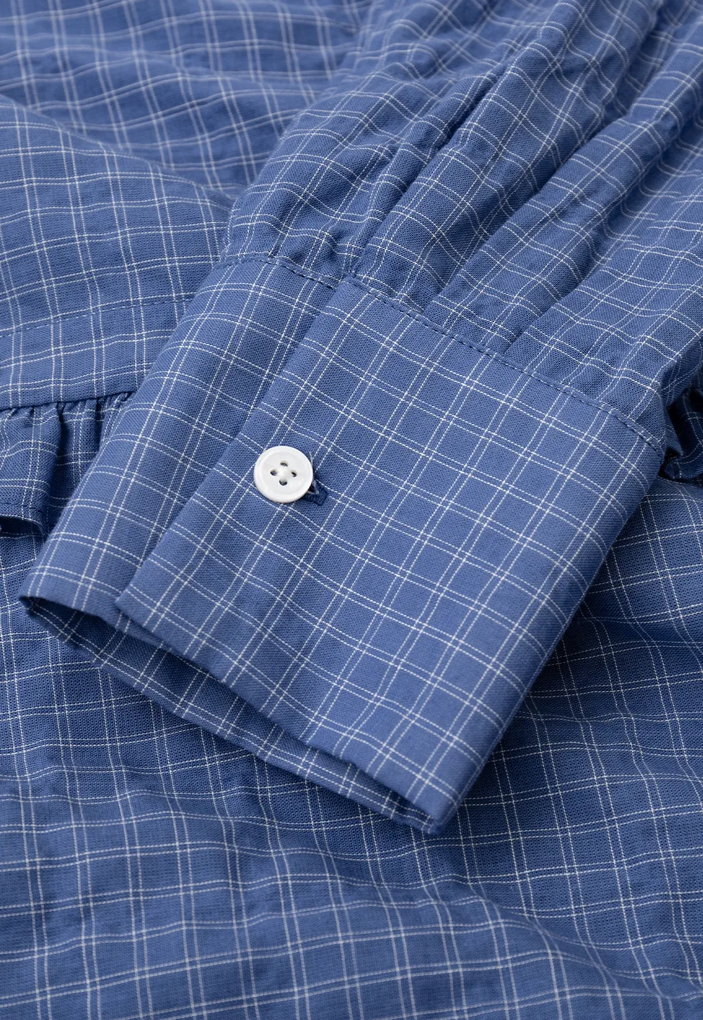 Ruffled Trim Button Front Shirt