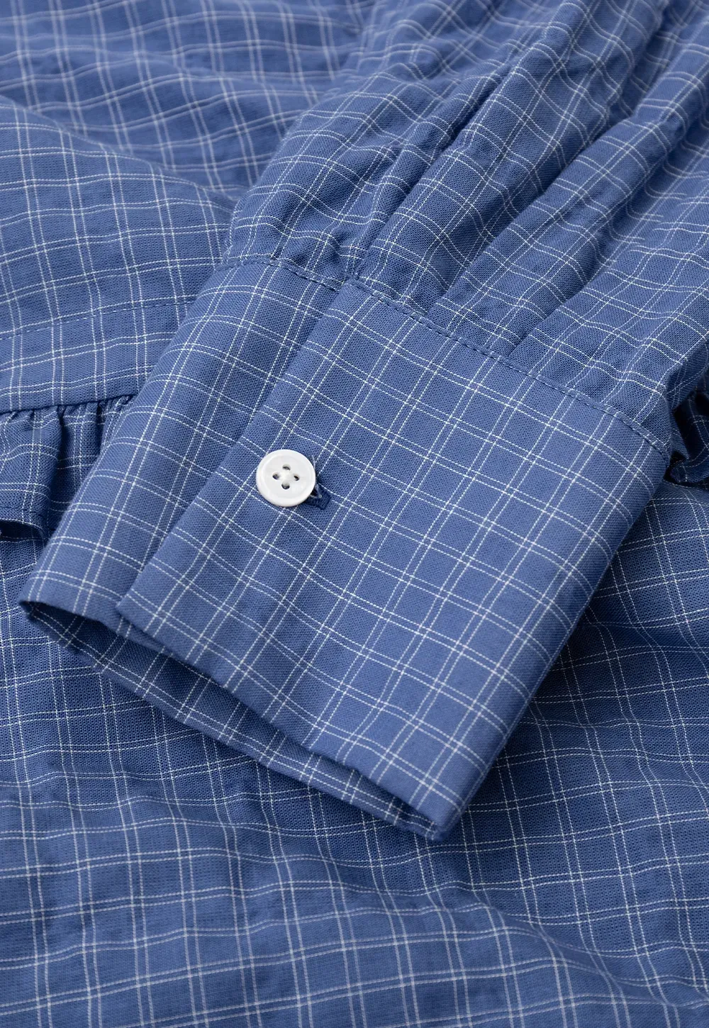 Ruffled Trim Button Front Shirt
