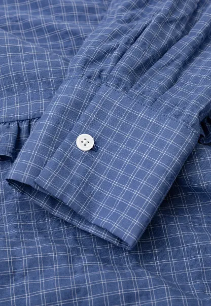 Ruffled Trim Button Front Shirt