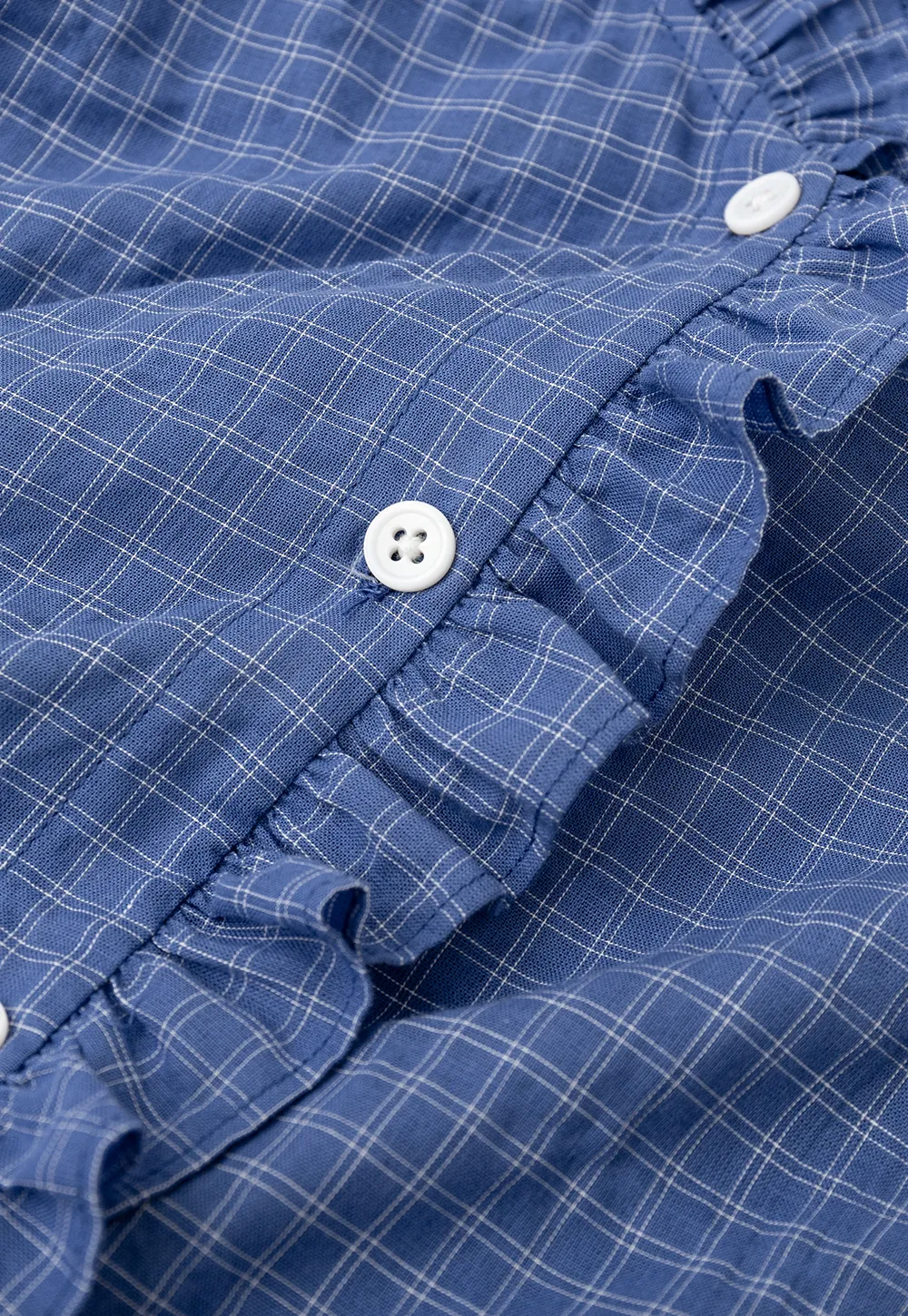 Ruffled Trim Button Front Shirt
