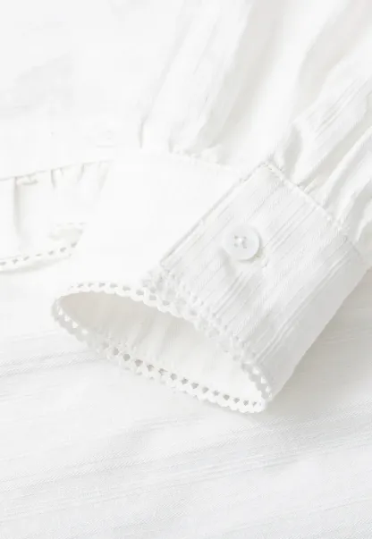Ruffled Collar and Hem Shirt