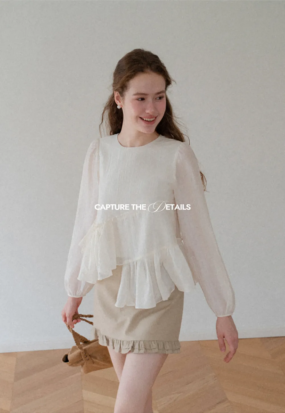 Tiered Ruffle Sleeve Blouse
