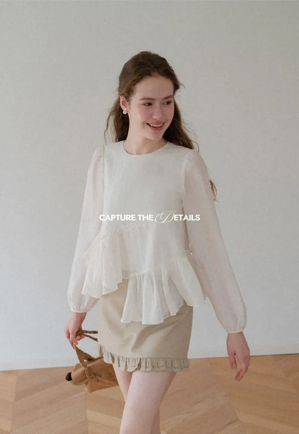 Tiered Ruffle Sleeve Blouse