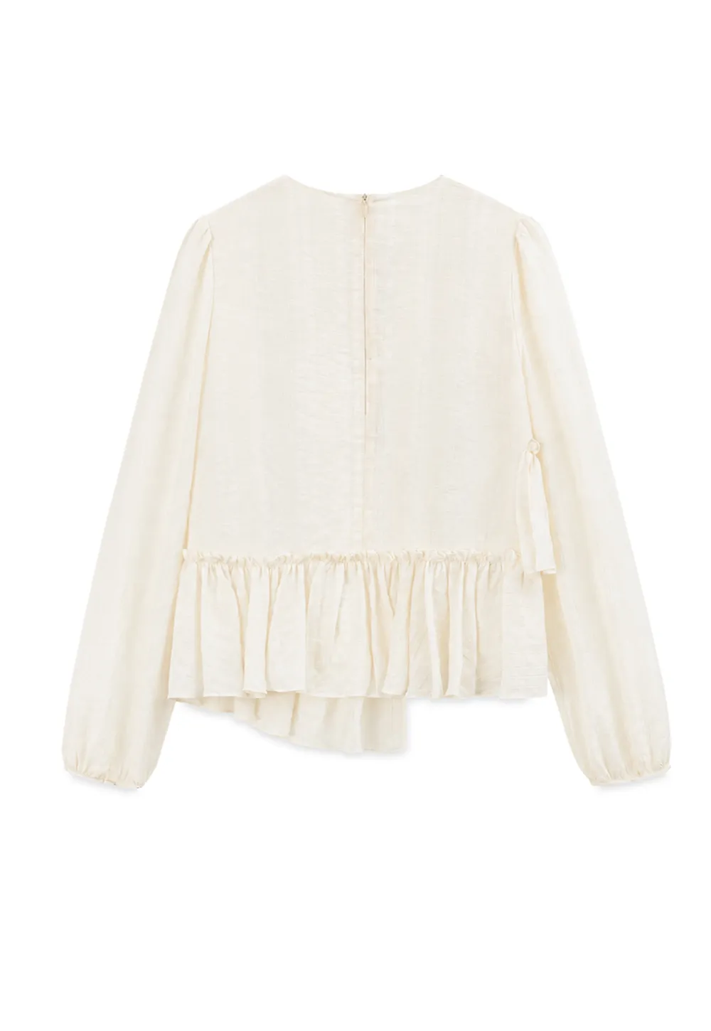 Tiered Ruffle Sleeve Blouse