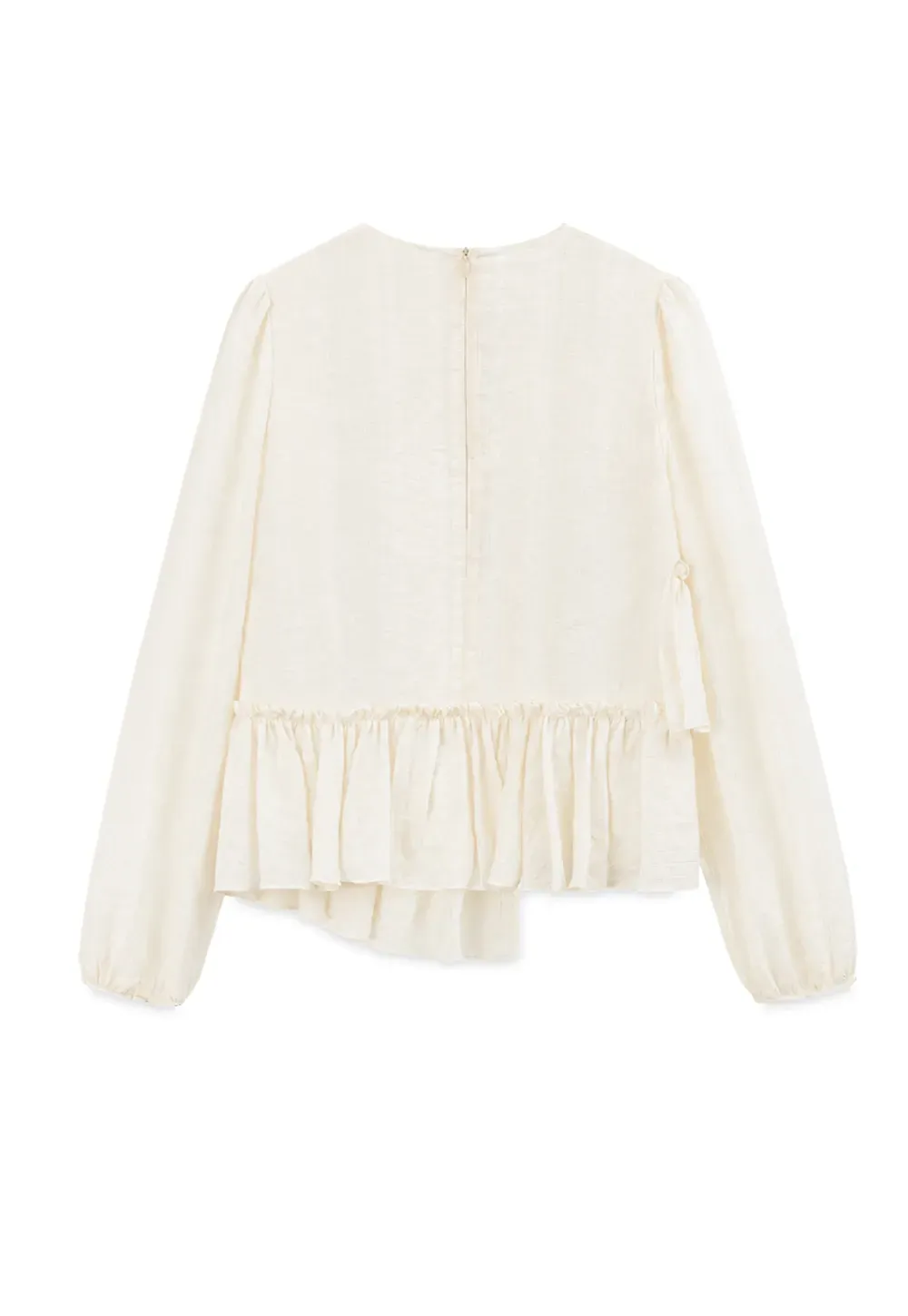 Tiered Ruffle Sleeve Blouse