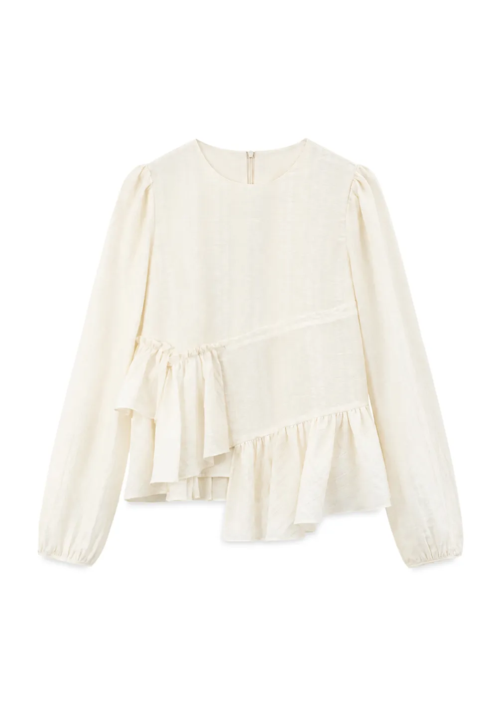 Tiered Ruffle Sleeve Blouse
