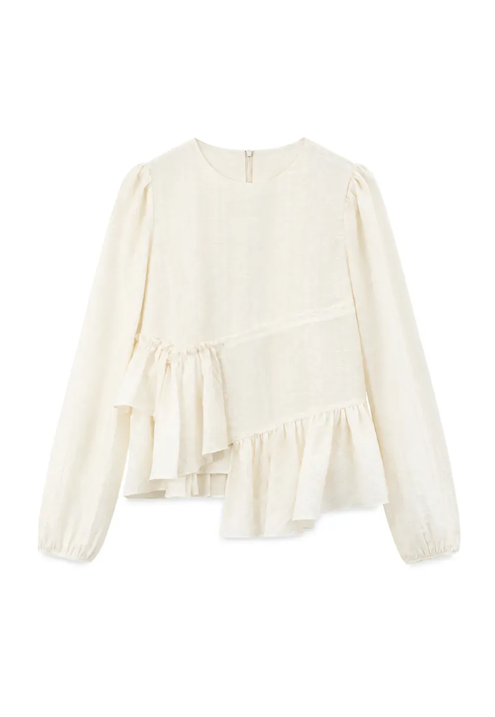Tiered Ruffle Sleeve Blouse