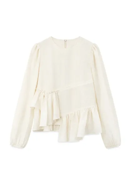Tiered Ruffle Sleeve Blouse