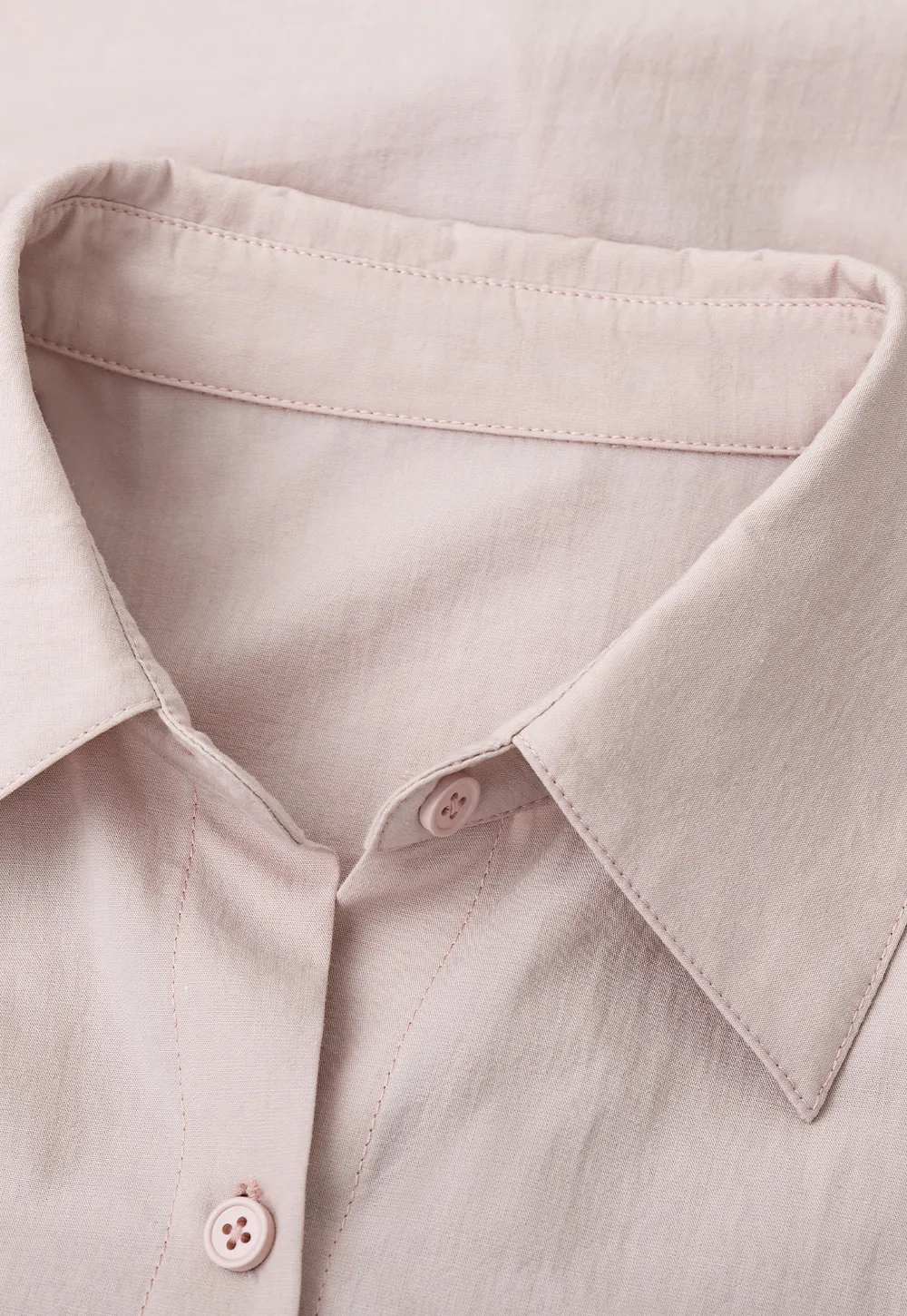 Oversized Collar Shirt with Roll Up Sleeves